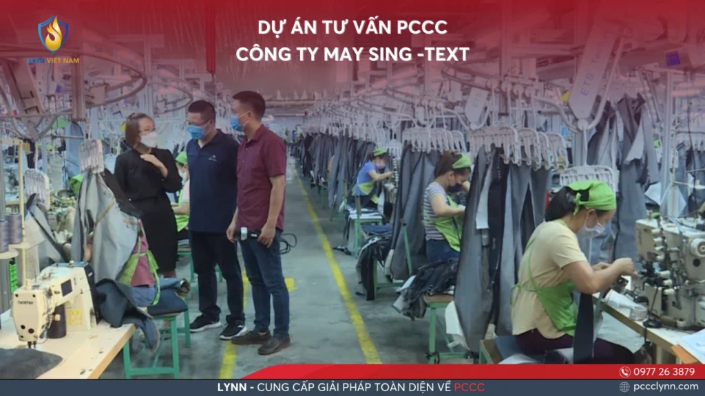 DỰ ÁN TƯ VẤN PCCC CÔNG TY MAY SING -TEXT