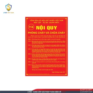 _BẢNG NỘI QUY PCCC THEO THÔNG TƯ 48